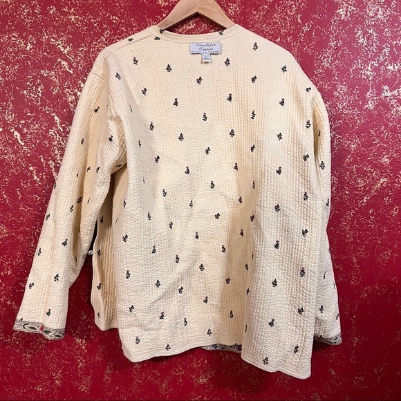 SAM HILU Vintage Reversible Floral Quilted Jacket XL - Picture 4 of 16